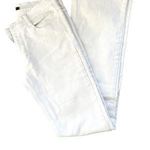 Theory White Flare Jeans